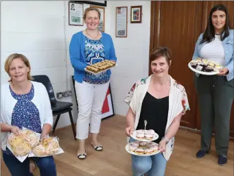  ?? All photos by Sheila Fitzgerald. ?? Mairead Lucey, Maeve O’Sullivan, Eilish Hartnett and Aoidhe Sheill contribute­d some of their delicious home baking.