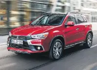  ?? FOTO: HERSTELLER ?? Das Kompakt-SUV Mitsubishi ASX kam bereits 2010 auf den Markt und hat jetzt ein Facelift bekommen.