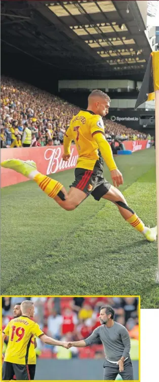  ??  ?? ESTRENO. Quique Sánchez Flores debutó como técnico del Watford.