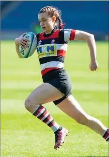  ?? ?? Nicole plays for both Stirling County and national under-18 teams