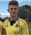  ??  ?? Josh Manley from Tararua College was injured in a game of rugby.