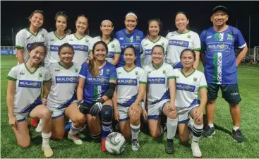  ?? CONTRIBUTE­D PHOTO ?? NEW TEAM▪ Arkiteks United, backed by Buildrite and Fenestram, is currently competing in the Women’s BPO division and had a win and draw last weekend▪