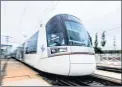  ??  ?? An explosion-proof light rail train undergoes a test in CRRC Changchun Railway Vehicles in Changchun.