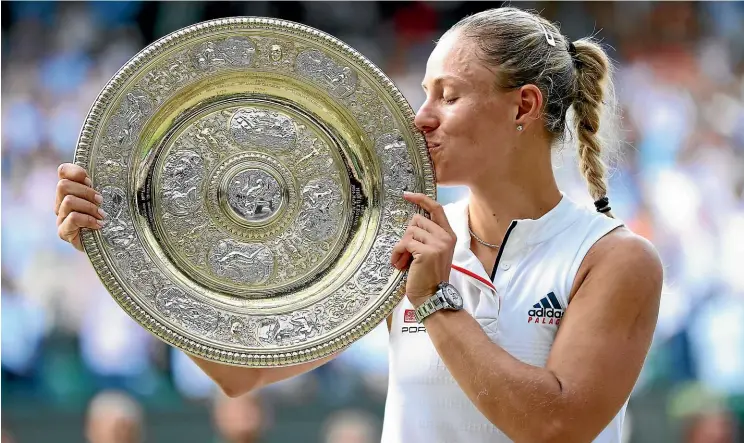  ?? GETTY IMAGES ?? Angelique Kerber is the first German woman to win Wimbledon since Steffi Graff in 1996.