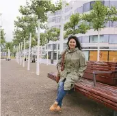  ?? FOTO: STADT ?? Planungsde­zernentin Cornelia Zuschke an der Platanenal­lee, die Hofgarten und Lutherplat­z verbindet.