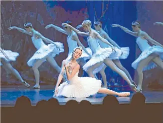  ??  ?? Lina Seveliova plays the role of Odette and Odile in The Imperial Russian Ballet Company’s Swan Lake. Swan Lake The Imperial Russian Ballet Company St James Theatre, Wellington November 20 Reviewed by Ann Hunt