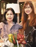  ??  ?? Toni Gabriel with Jane Samson of Philippine Institute of Interior Designers