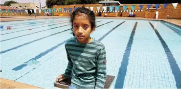  ?? Pictures: Denvor de Wee ?? Zaki Lorgat, 10, was among 13 children hospitalis­ed after being exposed to chlorine gas while swimming at the Greyville pool in Lenasia.