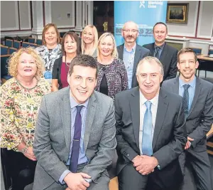  ?? Picture: Steve MacDougall. ?? Front, from left: Wendy Third of Gateway, MSP Jamie Hepburn, Senga Cree of Gateway and councillor­s Ken Lynn and John Alexander with others involved in the launch.