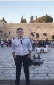  ??  ?? JONATHAN LIPNICKI at the Kotel last month.