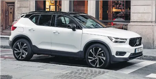  ?? PHOTOS: VOLVO ?? The 2019 Volvo XC40 has an absolutely stunning profile, boasts a 2.0-litre turbocharg­ed four-cylinder engine, and feels taut and well-connected to the road.