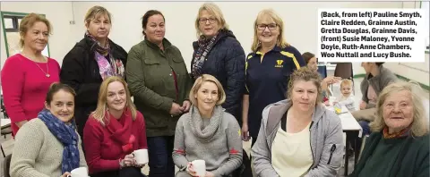  ??  ?? (Back, from left) Pauline Smyth, Claire Redden, Grainne Austin, Gretta Douglas, Grainne Davis, (front) Susie Maloney, Yvonne Doyle, Ruth-Anne Chambers, Woo Nuttall and Lucy Bushe.