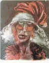  ??  ?? OUTLASTING LIFE: This lithograph, titled ‘Leonie’, was created by Otto Dix