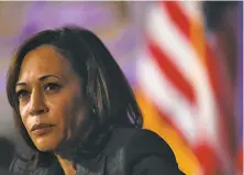  ?? Mark Makela / Getty Images ?? The presidenti­al campaign of Sen. Kamala Harris, DCaliforni­a, has fallen in polls and plateaued in fundraisin­g.