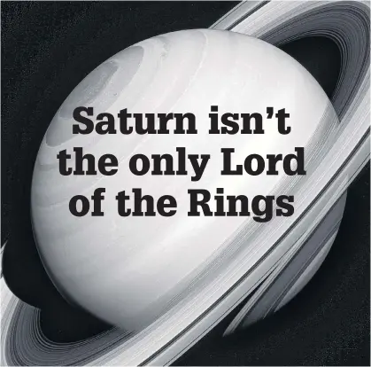  ?? NASA ?? Although solid-looking in many images, Saturn’s rings are actually translucen­t.