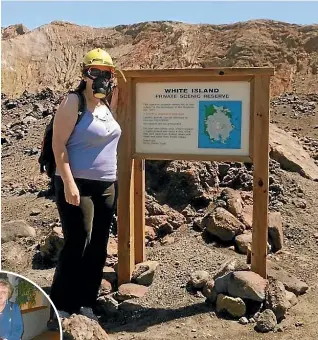  ??  ?? Keira Togneri said she expected ‘‘some level of risk when you go to a live volcano’’ but still feels she didn’t get the treatment and safety briefings she should have before she was injured during a tour of White Island in 2011.