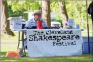  ?? CARRIE GARLAND — FOR THE NEWS-HERALD ?? The Cleveland Shakespear­e Festival gave its eighth straight summer performanc­e at James A. National Historic Site July 1.