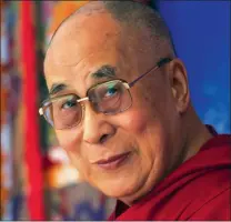  ?? Picture: AP ?? CONCERN: Buddhist leaders, including Tibetan spiritual leader the Dalai Lama, have added their voices to the growing call for world leaders to reach an ambitious and effective climate agreement in Paris.