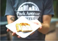  ??  ?? St. Louis’ signature gooey butter cake gets a clean presentati­on at Park Avenue Coffee.