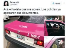  ??  ?? Tamara de Anda compartió en Twitter el proceso de su denuncia