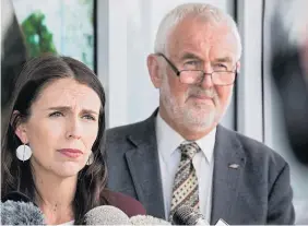  ?? Picture / Greg Bowker ?? Prime Minister Jacinda Ardern and Labour Party president Nigel Haworth apologised for behaviour at a party camp and the fallout.