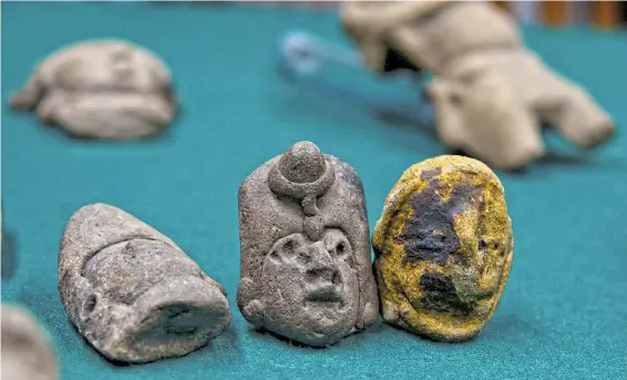  ?? ARCHIVO CUARTOSCUR­O ?? En mayo de 2017 una ciudadana estadounid­ense entregó una veintena de piezas arqueológi­cas