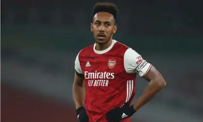  ?? Photograph: Julian Finney/EPA ?? Pierre-Emerick Aubameyang has not scored from open play in the Premier League since the openingday of the season.