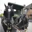  ?? Picture: AFP ?? CHEERS. A horse-drawn beer cart delivers to a pub in London.