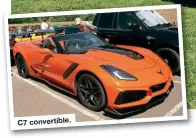  ??  ?? C7 convertibl­e.