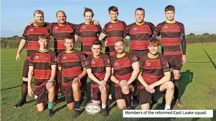  ?? ?? Members of the reformed East Leake squad.