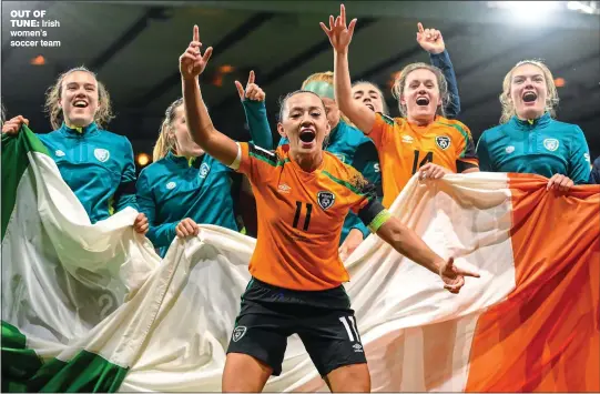  ?? ?? out of tune: Irish women’s soccer team