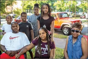  ??  ?? Torey and Kimberly Cox with Josiah Cox, CJ Cox, Caliyah Holiman, Alysia Sullivan and Alice Young