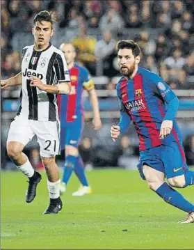  ?? FOTO: PEP MORATA ?? Dybala y Messi, dos números ‘10’ que son los auténticos cracks de sus equipos