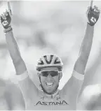  ?? AP ?? Spain’s Omar Fraile won the 14th stage on Saturday in Mende, France.