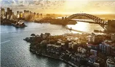  ??  ?? Sydney sights: The Opera House and Harbour Bridge are just two of the first stunning landmarks on your Australian cruise holiday