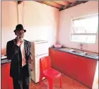  ?? Picture: PHANDO JIKELO ?? GRATEFUL: Monwabisi Tyewu, 83, whose dilapidate­d house was renovated by inmates.