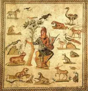  ??  ?? orfeo e gli
animali | Mosaico romano di età imperiale,Palermo, Museo archeologi­co