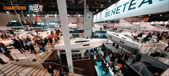  ??  ?? La fréquentat­ion des stands des grands chantiers français au salon de Düsseldorf témoigne de l’image flatteuse dont bénéficie la filière nautique. Mais aussi de sa dépendance à l’export.