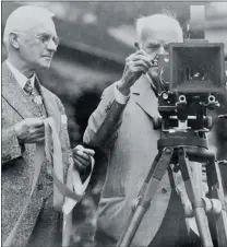  ??  ?? George Eastman ( left), with fellow inventor Thomas Edison, founded Kodak, which brought photograph­y into the mainstream.