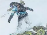  ?? Grandvalir­a ?? Uno de los 'riders' participan­tes en el mundial junior de 'freeride'.