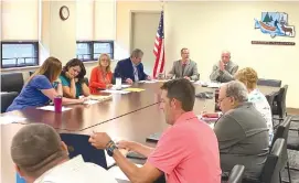  ?? Photo by Brian D. Stockman ?? The Elk County Commission­ers meet twice a month at the Courthouse Annex on Center Street in Ridgway.