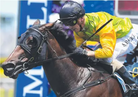  ?? Picture: AAP IMAGE ?? I'm A Rippa wins the Magic Millions QTIS Open in January and will be spelled after his run at Doomben today.