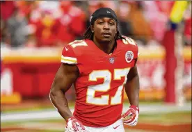  ?? JASON HANNA / GETTY IMAGES ?? After signing with the Browns on Monday, former Chiefs running back Kareem Hunt released a statement saying he regretted his actions and vowed to change. The Chiefs released him after a video emerged showing him abusing a woman.