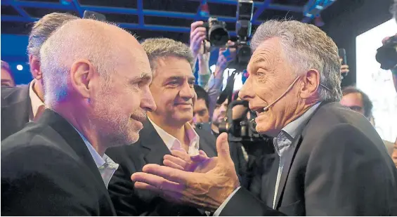  ?? FERNANDO DE LA ORDEN ?? Cara a cara. Rodríguez Larreta con Macri. La última vez que ambos se reunieron fue el 31 de diciembre, también en Cumelén.