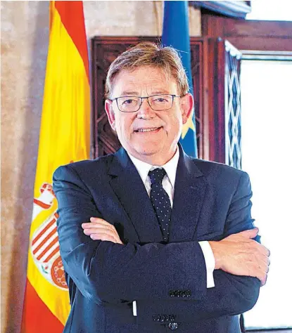  ?? HUGO LUENGO ?? Ximo Puig Ferrer, presidente de la Generalita­t Valenciana.