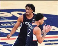  ?? Frank Franklin II / Associated Press ?? UConn’s Isaiah Whaley says the word ‘mystery’ is a good way to describe what to expect from the Huskies in the NCAA tournament.