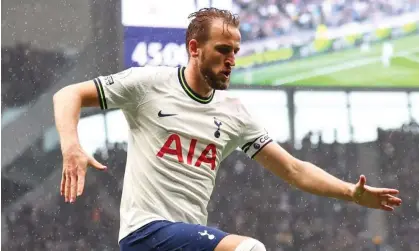  ?? ?? Harry Kane celebrates after scoring for Tottenham against Crystal Palace last season. Photograph: Simon Dael/Shuttersto­ck