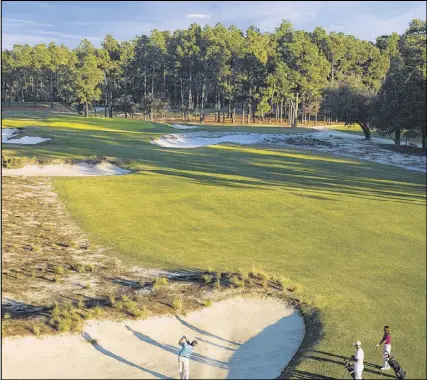  ?? CONTRIBUTE­D BY PINEHURST RESORT ?? Follow in the footsteps of golf’s greats on one of nine championsh­ip courses that are part of the historic Pinehurst resort.