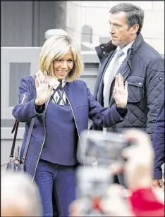  ?? THIERRY CHESNOT / GETTY IMAGES ?? Brigitte Macron, 64, met French President Emmanuel Macron when he was just 15. The couple’s 25-year age gap continues to raise eyebrows.