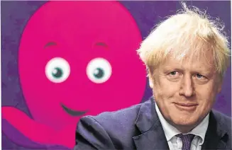  ?? PHOTO: LEON NEAL/PA WIRE ?? He’s behind you: Boris Johnson is good at Brexit – the problem is that he has been appalling at almost everything else.